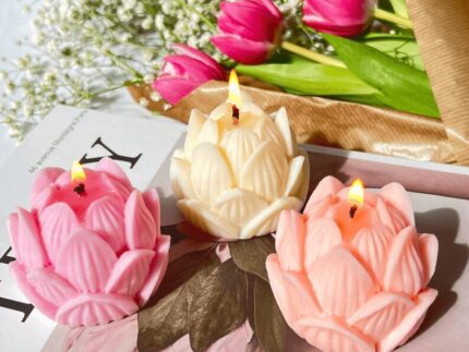 Pack of 3 Lotus Candle