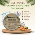 Simhanara Rosemary and Peppermint oil Shaving Soap|80 gram| - Image 2