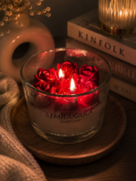 Rose Bouquet Candle (200 grm) 3 wick - Image 5