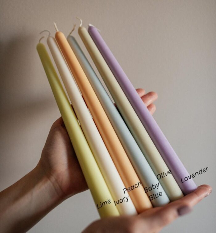 Multi Scented Taper Candle (Pack of 6) - Image 2