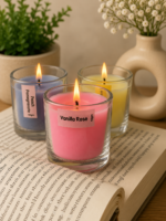 5 Votive Jar Candle|| Vanilla, Mogra, Peach Pomegranate, Jasmine, lemongrass. - Image 4