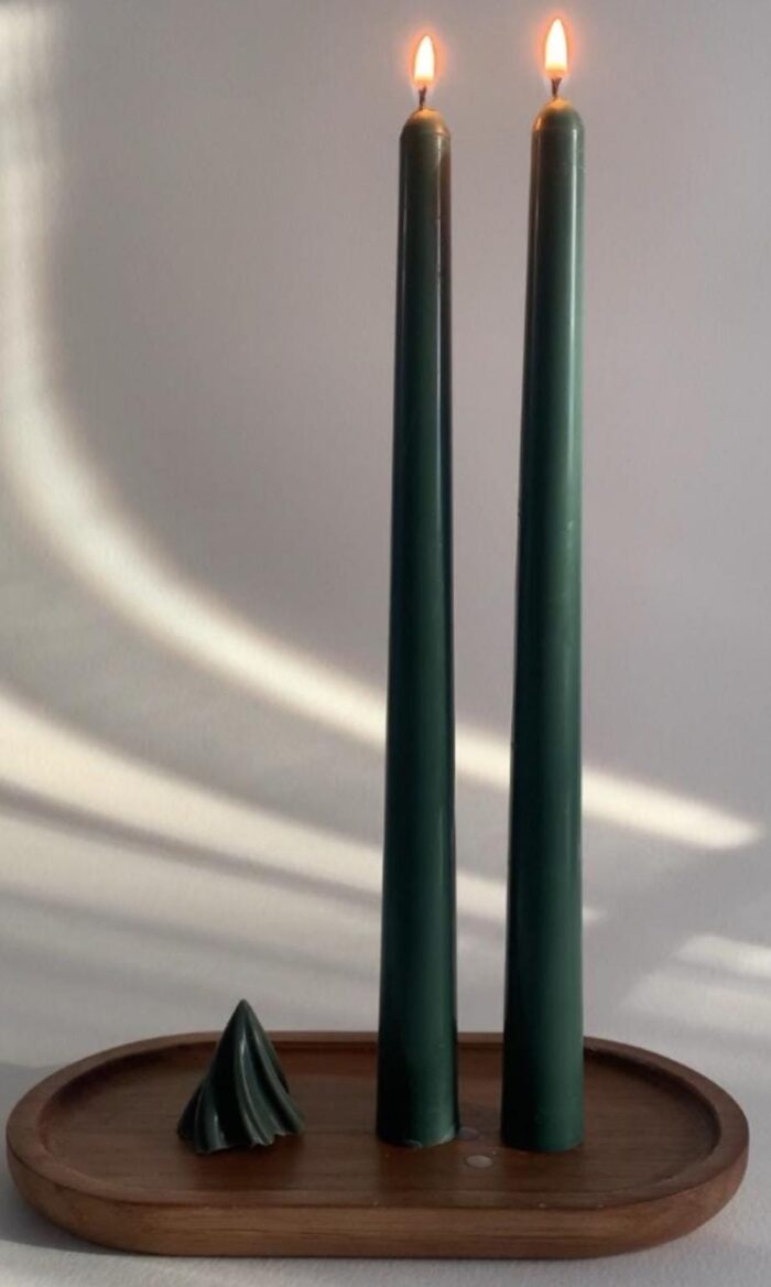 Taper Candle {Pack of 3 Red, White and Green} - Image 4
