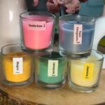 5 Votive Jar Candle|| Vanilla, Mogra, Peach Pomegranate, Jasmine, lemongrass.