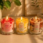 Pack Of 3 Jar Latte Candle