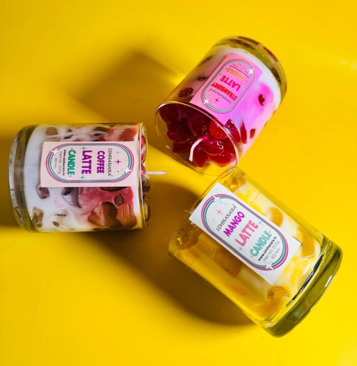 Pack Of 3 Jar Latte Candle - Image 1