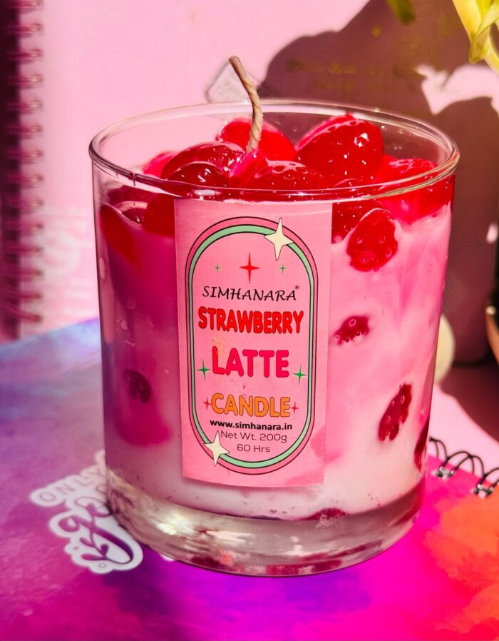 Strawberry Smoothie Candle Jar - Image 3