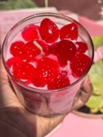 Strawberry Smoothie Candle Jar - Image 4