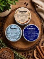 Shaving Soap (pack of 3) Rosemary and Peppermint, Sandalwood,Aqua