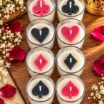 SIMHANARA Poker Mini Jar Scented Candle(Pack of 8 Pcs)
